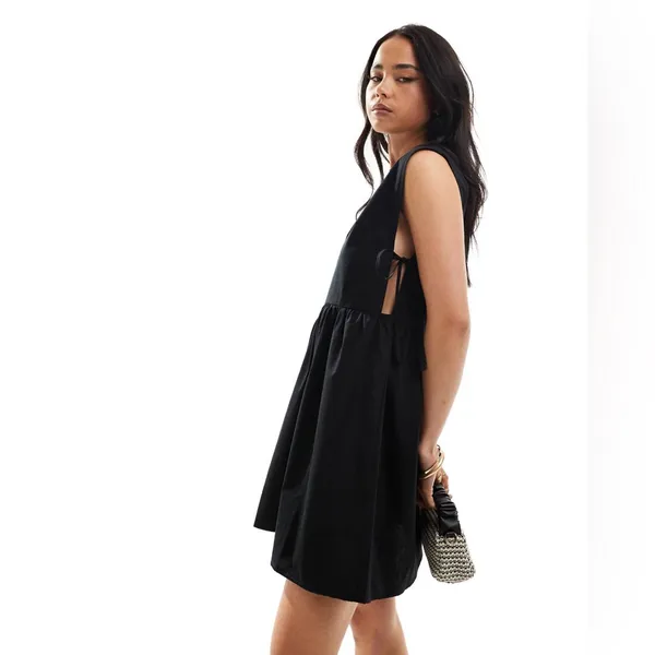 ASOS Black Sleeveless Mini Dress - Image 2