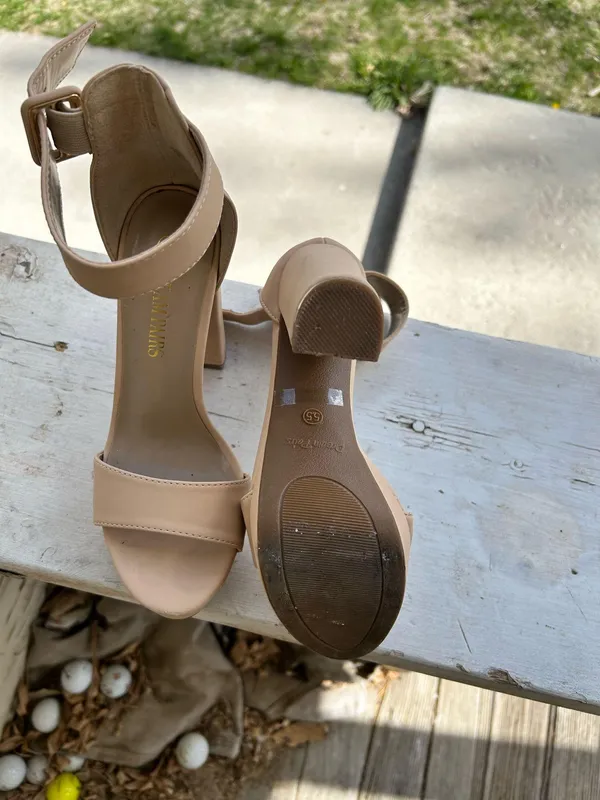 Dream Pairs Heels Chunky Platform Open Toe - Image 7