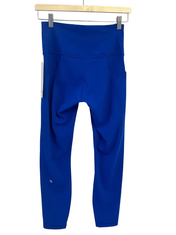 NWT Lululemon Wunder Train HR Tight with Pockets 25" Size 6 Galatic Cobalt - Image 5