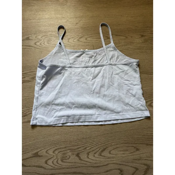 High Maintenance Graphic Cami Top Light Blue Y2K Cropped Tank with Bow Womens - Image 3
