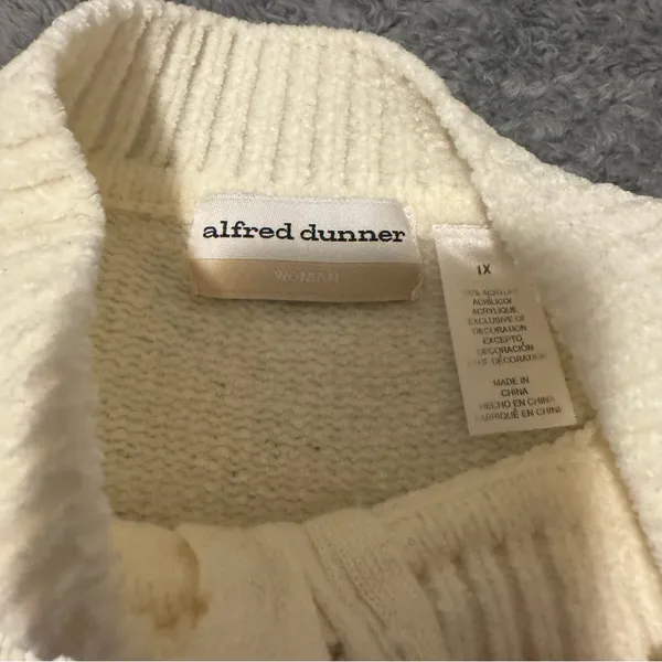 Alfred Dunner 1X Striped Soft Sweater - Image 5