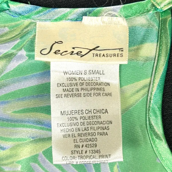 Vintage 90s‎ Y2K Secret Treasures Babydoll Chemise Women S Lace Up Sheer Chiffon - Image 7