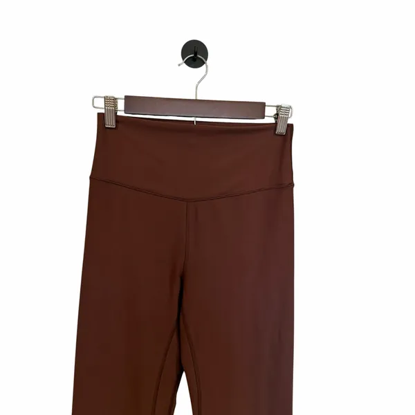 Abercrombie YPB SculptLUX Brown High Rise Flare Yoga Pants Leggings - Image 4