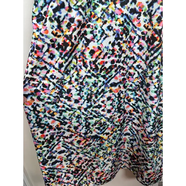 Athleta easy breezy sunbeam midi Dress Women L Multicolor Abstract casual Travel - Image 4