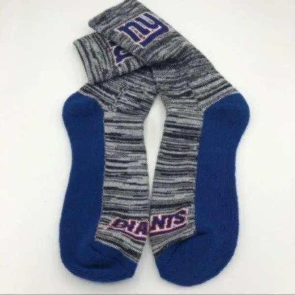 New York Giants Football Sporty Athletic Crew Style Socks - Image 2