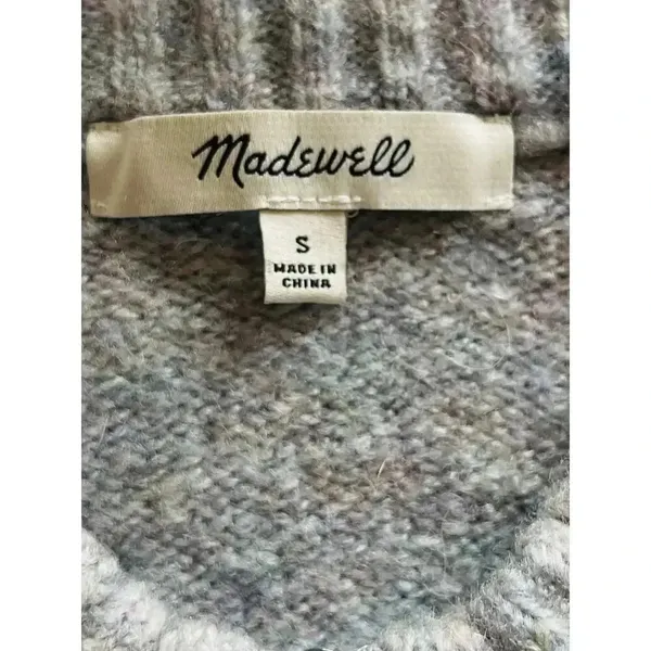 Madewell Women's York Half-Zip Pullover Sweater size S Neutral - Image 4