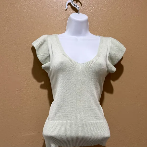 Hooked Up Saige‎ Green Knit Top - Image 5