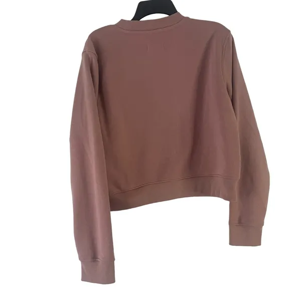 Brooklyn Cloth‎ Women Size Large Dusty Rose Pink Self Love Club Crewneck Sweater - Image 5