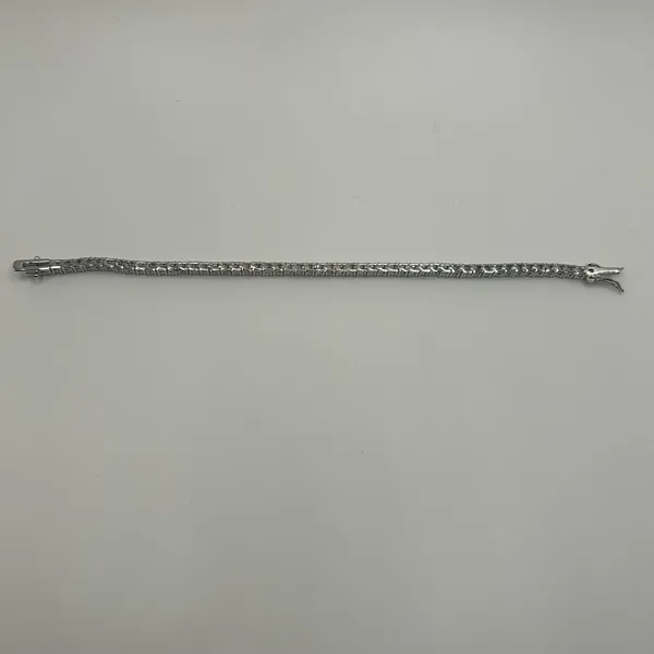 Kay Jewelers Moissanite Tennis Bracelet Gold 3mm 7 Inch Brand New VVS1 Crazy Shine No Pass - Image 3