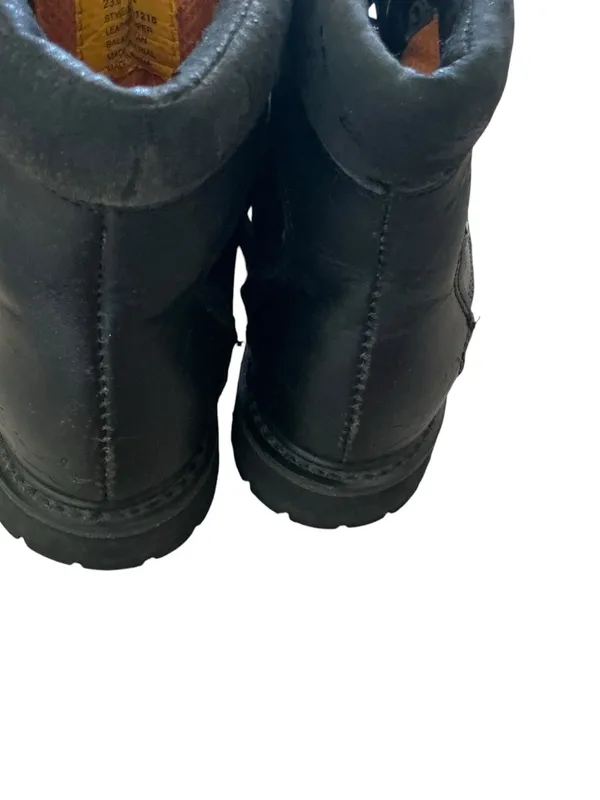 Vtg 90s Harley Davidson motorcycle riding boots women’s black leather grunge - Image 4