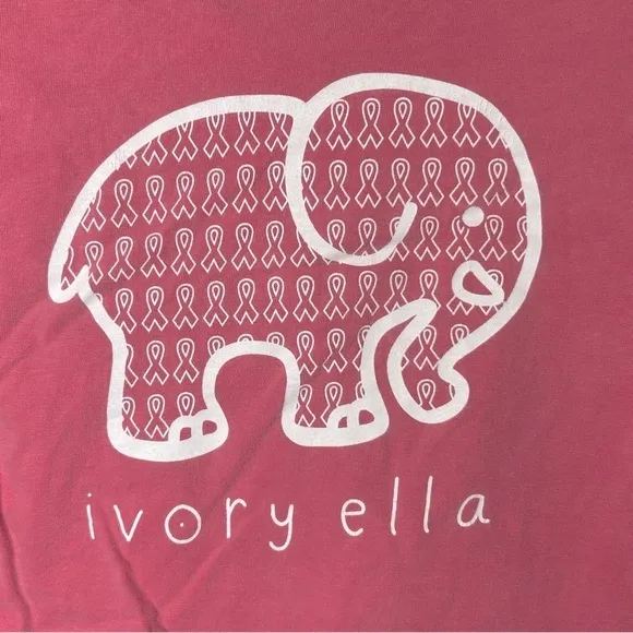 Ivory‎ Ella Pink Breast Cancer Awareness Long Sleeve Tee Size S - Image 6