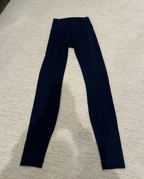 Lululemon Wunder Under Leggings Navy - Image 2
