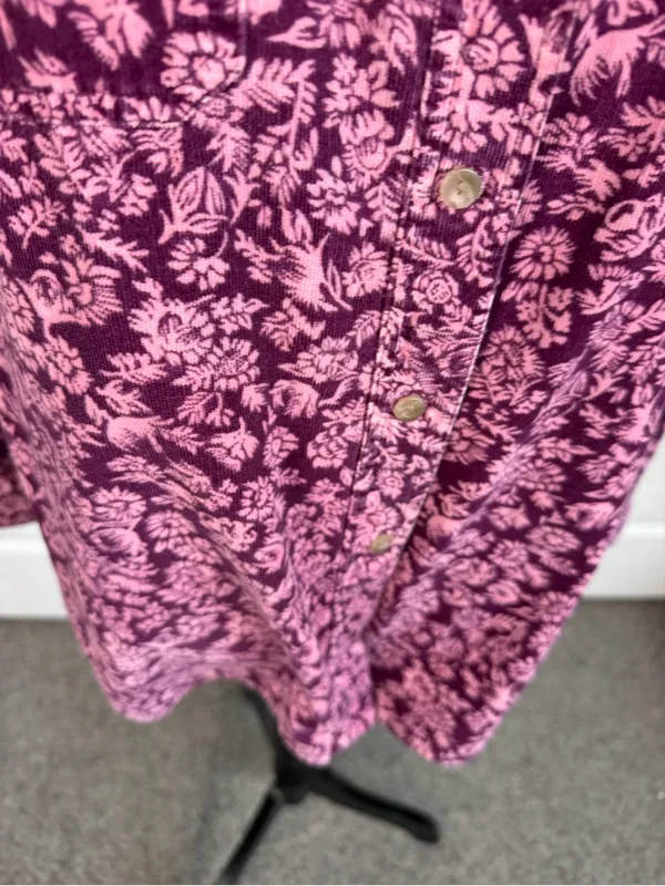 In Good Company Sz L Floral Corduroy Button Down Shirt Cotton NWOT 100% cotton - Image 5
