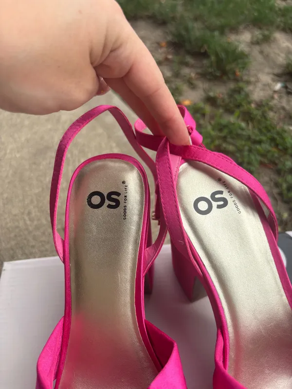 SO 5.5 hot pink violetta platform block heels - Image 6