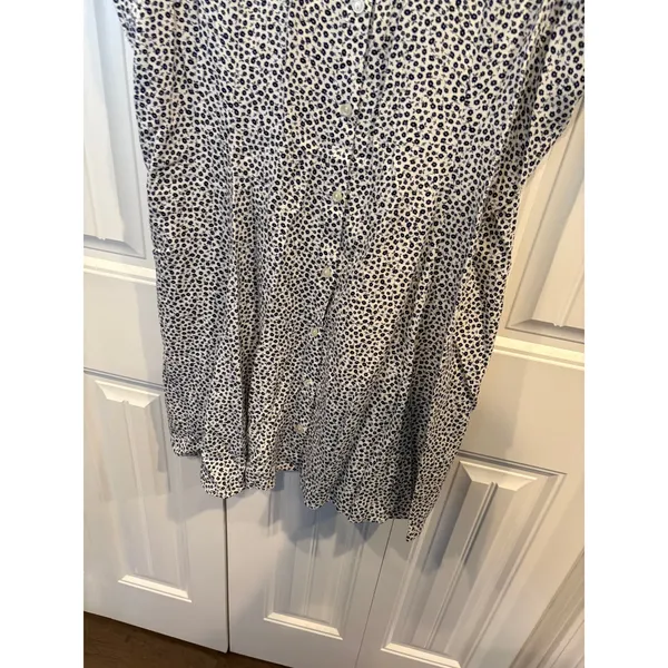 Old Navy White And‎ Blue Floral Dress Size XXL - Image 5