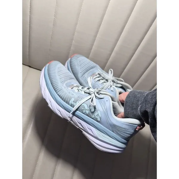 Hoka-one-one Women's Blue and Grey Trainers - Image 7