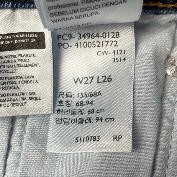 Levi’s Wedgie Straight Fit Jeans in Charleston Outlasted -‎ Dark Wash Size 27 - Image 12