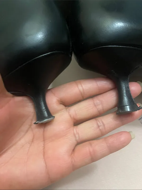 STUART WEITZMAN BLACK LEATHER NAOMI 50 BOOTS SIZE 8.5 - Image 11