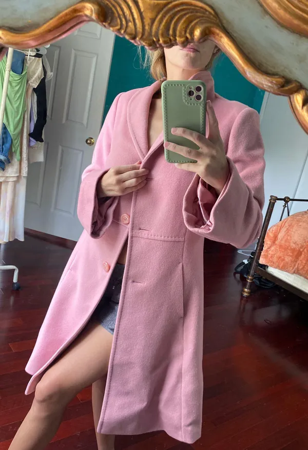 Katherine Kelly Coat Pink Size 10 - Image 3