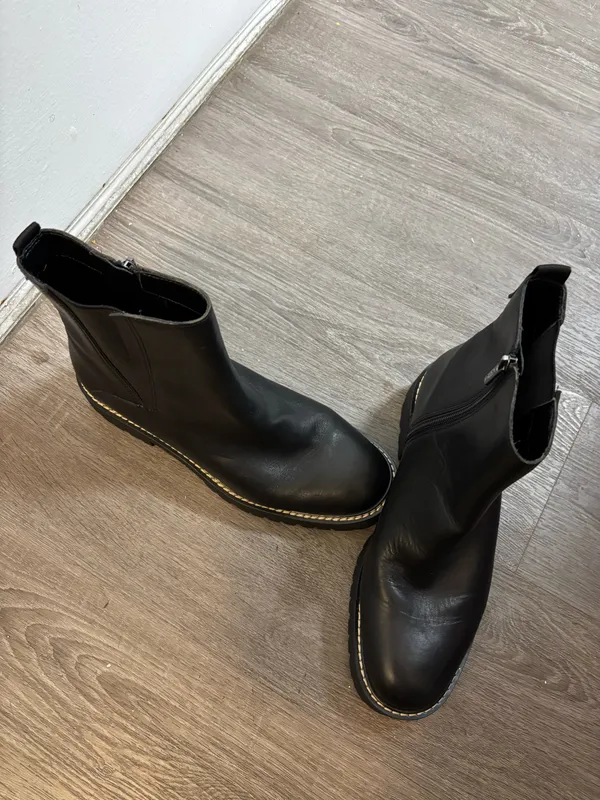 Gothic Black shoe boots Sarto Sz.11 - Image 2