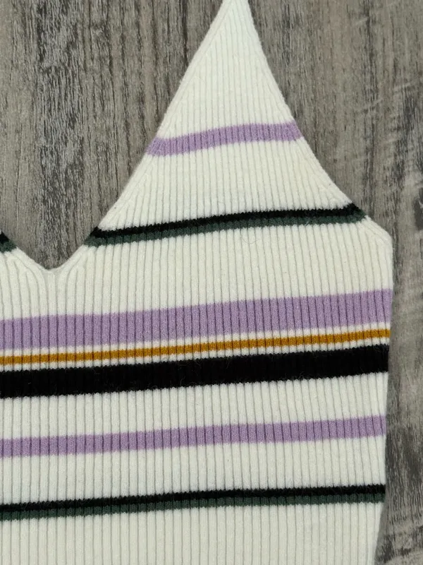 LA Hearts Striped Crop Top - Image 2