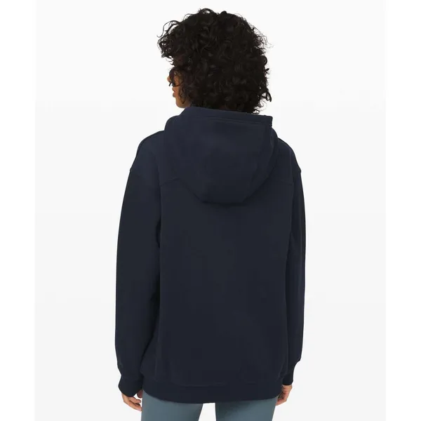 Lululemon All Yours Zip Hoodie True Navy Blue Fleece W3CXBS Size Small - Image 3