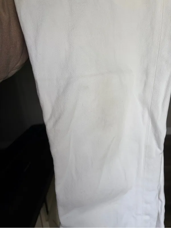 Agolde Riley Cropped White Jeans - Image 10