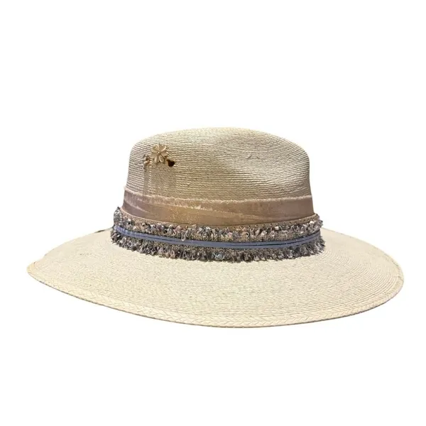 Guera Custom Straw Fedora Hat – Handmade Straw Fedora, Size XL - Image 8