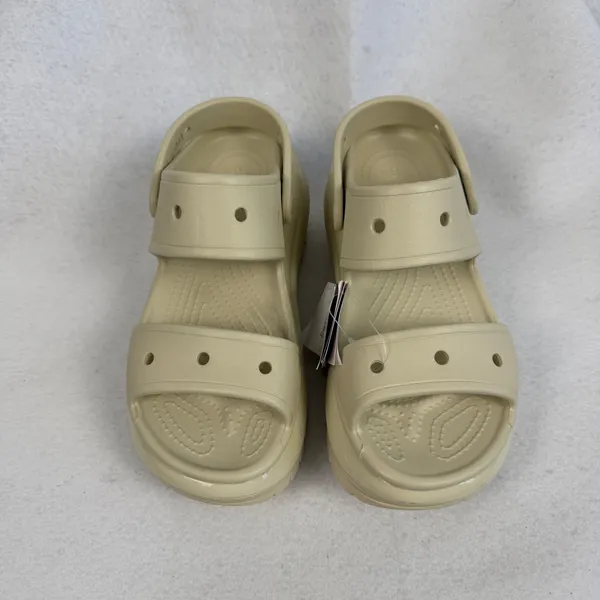 New Crocs Mega Crush Sandal Bone Platform Lug Sole Mens 7 Womens 9‎ Summer Cream - Image 4