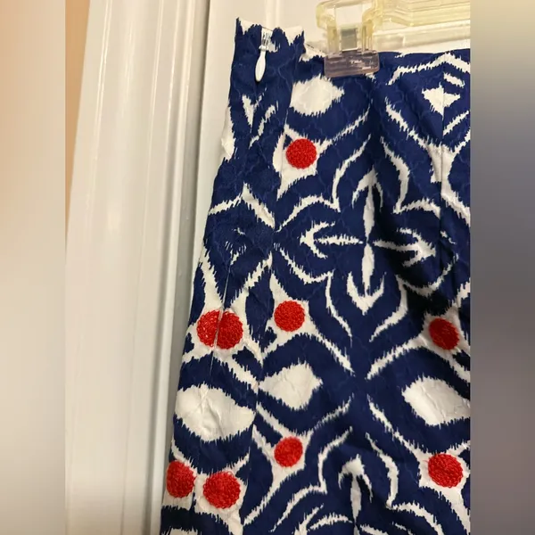 Vineyard Vines blue and red patterned skirt preppy patriotic resort New size 12 - Image 5