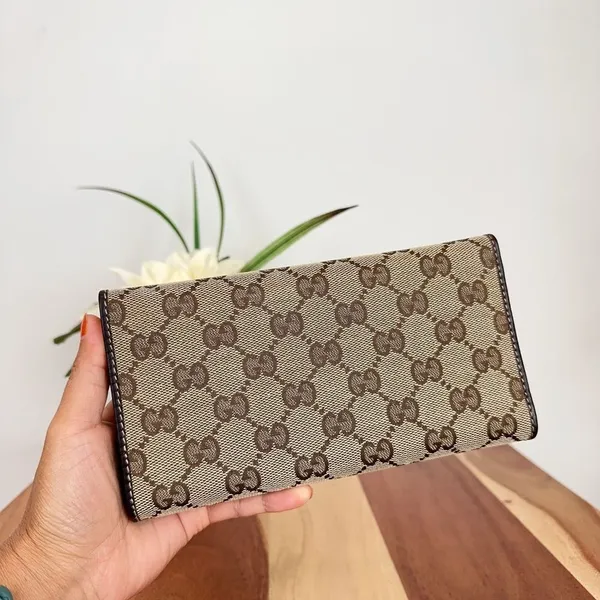 Pre-Owned Gucci Britt GG Canvas Continental Wallet‎ - Image 2