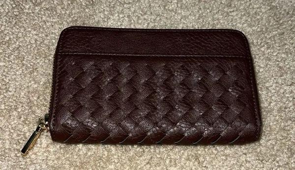 Brown Weaved Wallet - Image 2