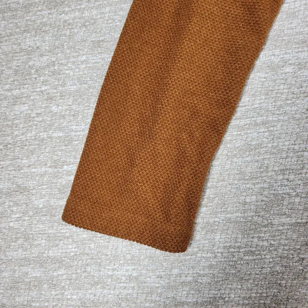 Avalanche Fleece Womens Small Rust Brown Quarter Zip Textured Pullover Top - Image 9
