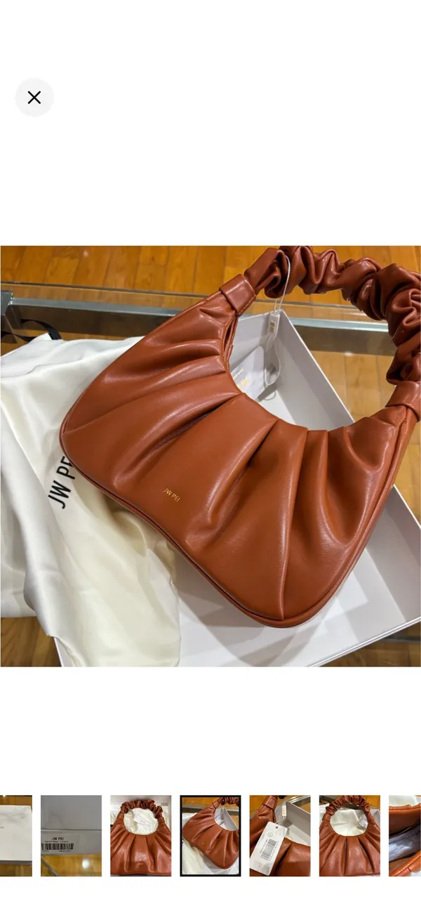 JW PEI Gabbi Ruched Hobo Handbag in Nutella - Image 5