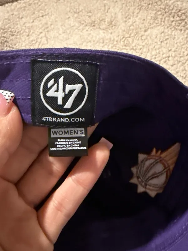 47 Brand Suns Women's Purple Cap with Branded Patch - Image 3