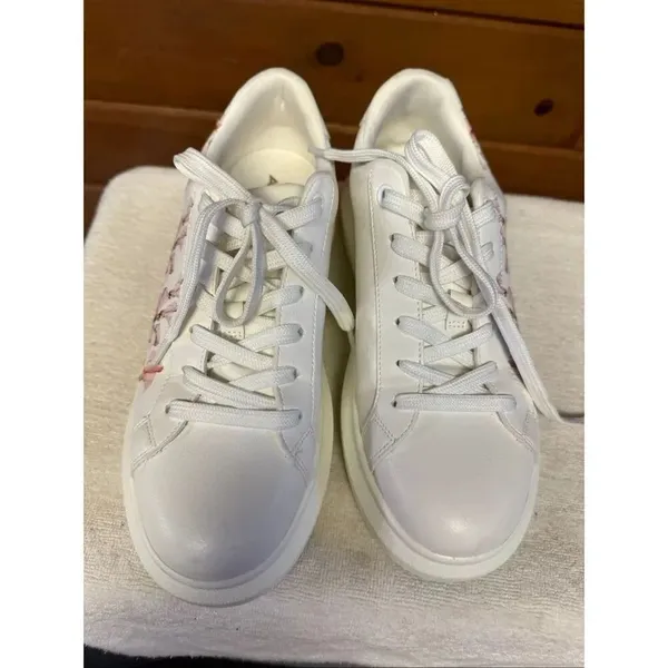 ALDO Women's Peono Floral Lace-Up Platform Sneakers Sz 7 - Image 6