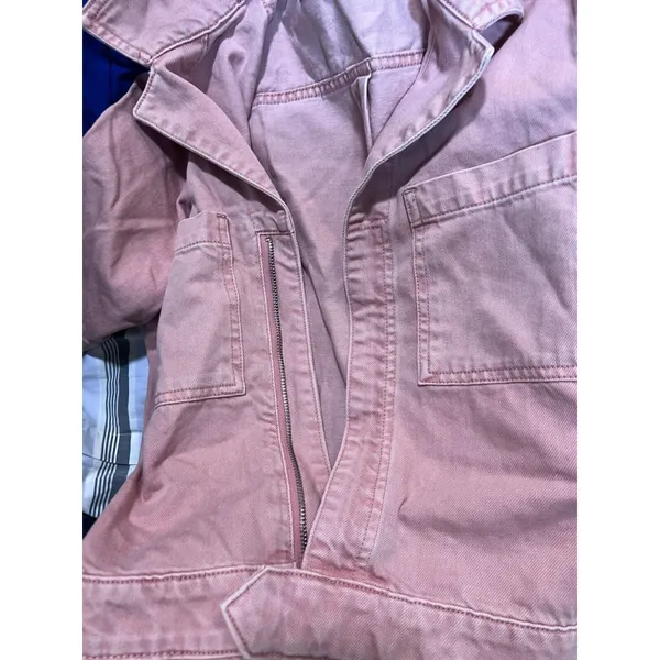 DL1961 Premium Denim Hannah SS‎ Romper Burnt Coral Size M - Image 7