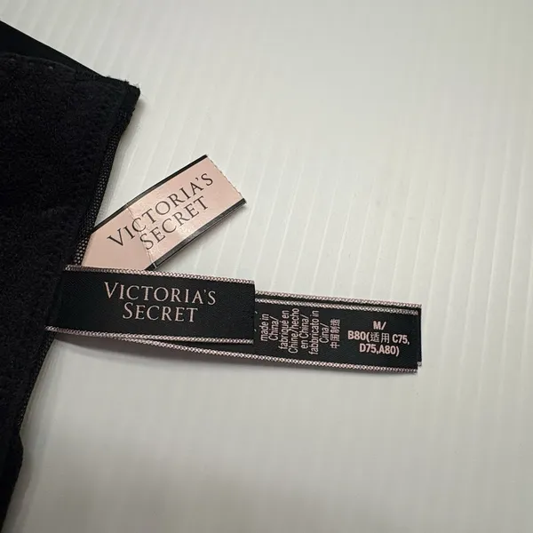 Victorias Secret Med Red Black Plaid Lace Satin Bustier‎ Longline Bra Very Sexy - Image 11