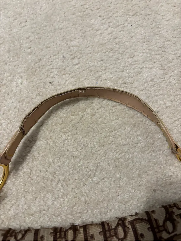 Christian Dior Vintage Pink and Brown Saddle Bag RARE - Image 3