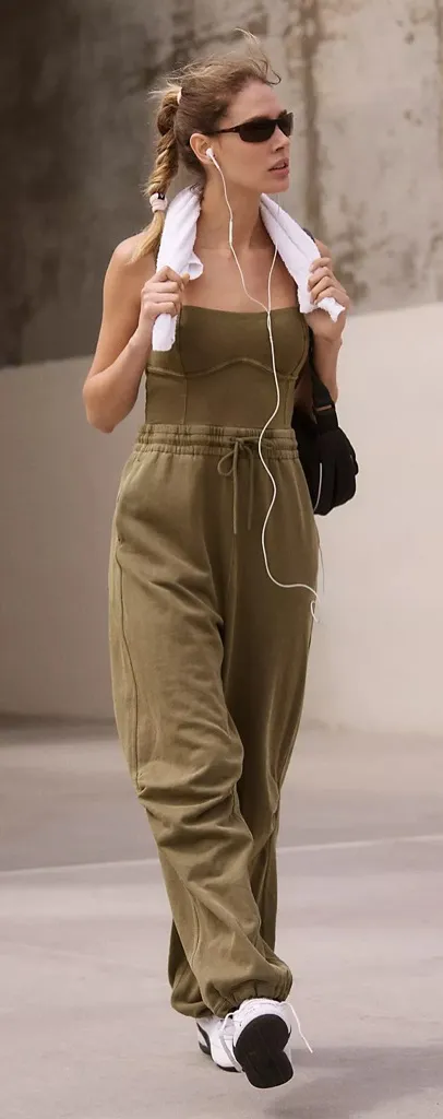 NWT Free People Movement Inbound Onesie In Seagrass - Image 2