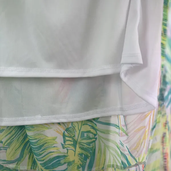New Harlow Rose Skirt Womens Sz M Tropical Mesh Knit Hi Low‎ Maxi Palm Beach - Image 8