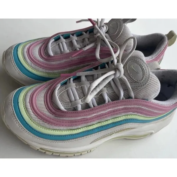 Nike Air Max 97 Women's Running Shoes SZ 7.5 White/Pink, CW7017-100 - Image 2