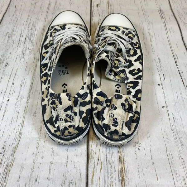 Converse Chuck Taylor All Star Shoreline Slip On Sneaker Leopard Size 9.5 - Image 4