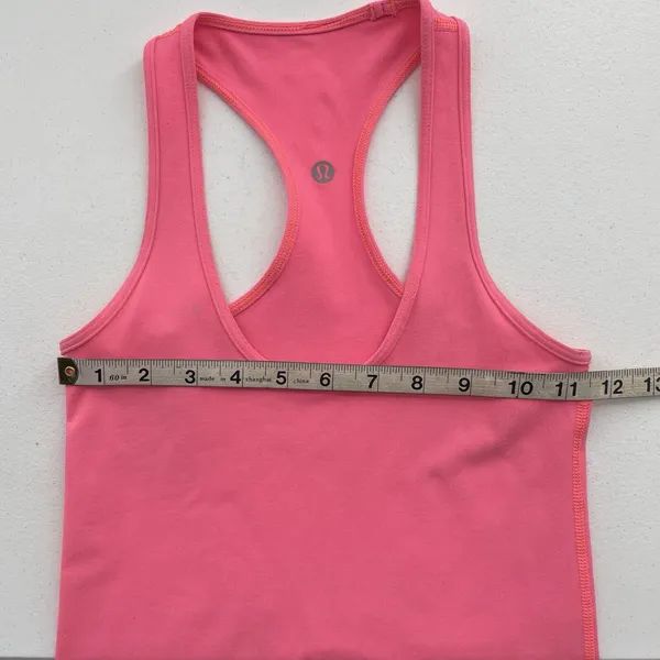 Lululemon‎ Size 2 Cool Racerback Tank Top Pink Flash Light Tone Reversible Luon - Image 10