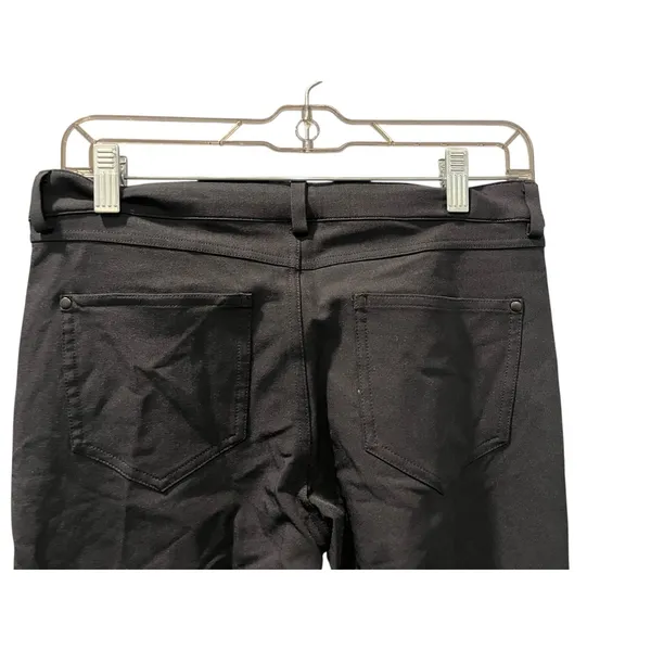 Lululemon Black Chino Pants Women's Size 6 Casual Zip Fly Work Skinny 28x30 - Image 6