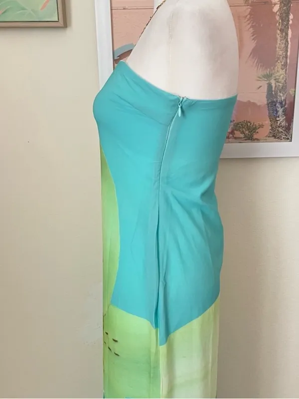 Peppermayo Darcy Maxi Dress in Turquoise Floral US 4 - Image 6
