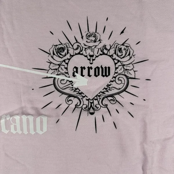 Laura Marano Arrow Shirt Womens‎ Med Pink Comfort Colors Graphic Tee Music Tour - Image 3