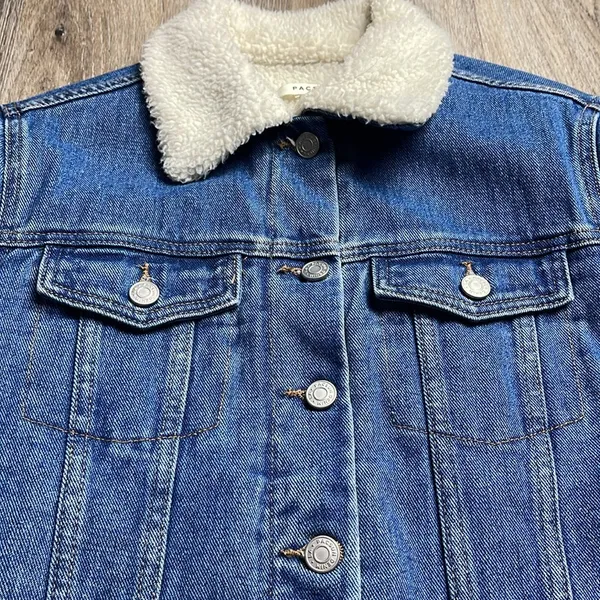 PacSun Sherpa Lined Jean Jacket Size XS - Image 5