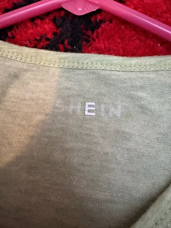 SheIn Light green plain tshirt - Image 5