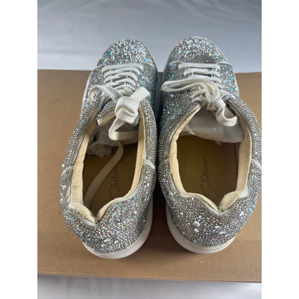 Betsey Johson Sidney Rhinestone Platform Sneakers Womens 8.5 - Image 5